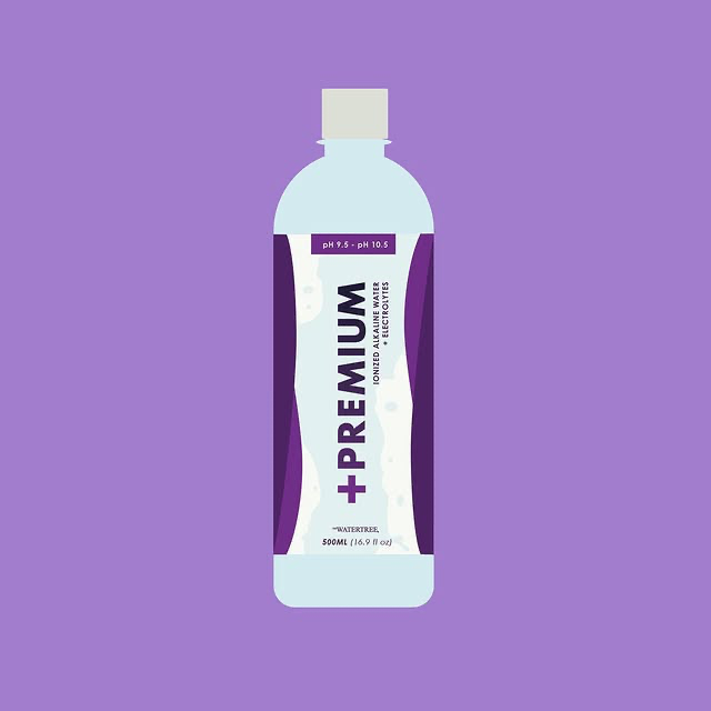 Water Tree Plus Premium alkaline water bottle